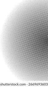 Gradiente de ponto de meio-tom do lado direito com fade suave do escuro para o branco. Padrão retro abstrato adequado para desenhos de quadrinhos, pop art e efeitos visuais.	