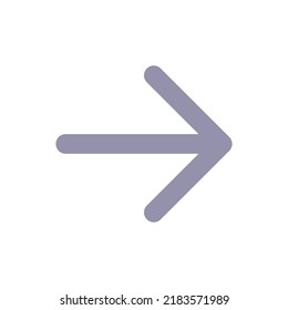 Nach rechts Pfeil flache Farbe ui Symbol. Drücken Sie rechts. Menü einstellen. Navigationssteuerung. Auswahlmodus. Einfaches gefülltes Element für mobile App. Farbiges Piktogramm. Vektor-einzelne RGB-Illustration