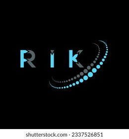 RIK letter logo creative design. RIK unique design.
