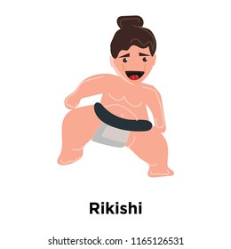 Rikishi icon vector isolated on white background, Rikishi transparent sign , human illustrations , human illustrations