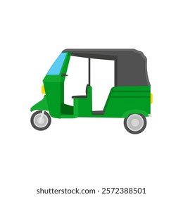 Rikshaw, Indian Symbol Vector Illustration