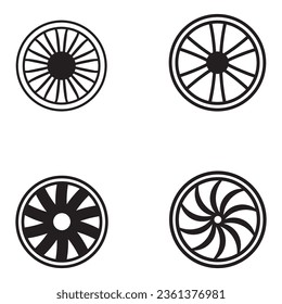 rim icon vector template illustration logo design