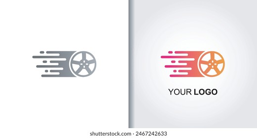 rims speed logo template vector