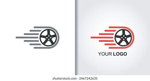 rims speed logo template vector