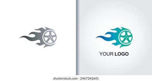 rims speed logo template vector