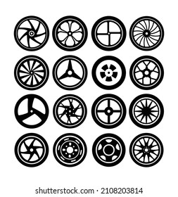 rims and tyres design silhouette good use for any design you want