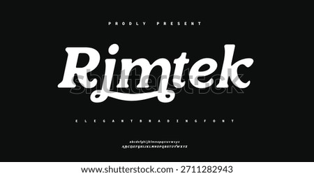 Rimtek is a vintage script display font with expressive strokes and classic handcrafted energy.