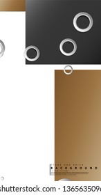 Ring abstract rectangular background with drop shadow. Vector illustration, with the colors of bricks and stones