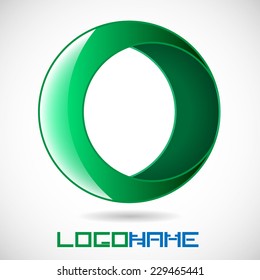 Ring Abstract Vector Logo Design Template. Business Technology Circle Icon . New Business Creative Idea 