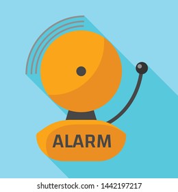 Ring alarm icon. Flat illustration of ring alarm vector icon for web design