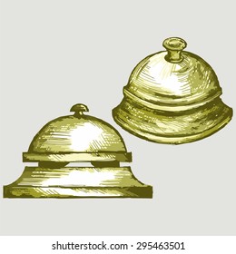 Ring alarm service. Vector Image