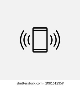 Ring, alarm, timer line icon, vector, illustration, logo template. Suitable for many purposes.
