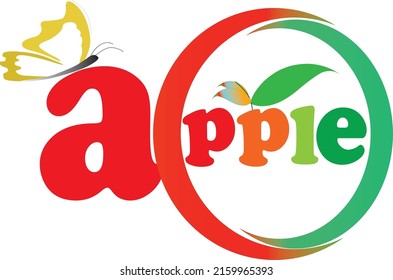 Ring of apple. Vector Logo. campaign concept. Best Commercials Use