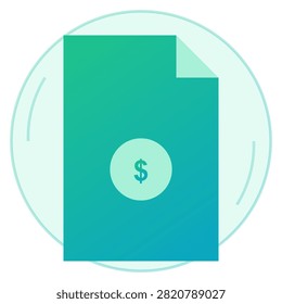 Ring badge icon representing online invoice bill payment