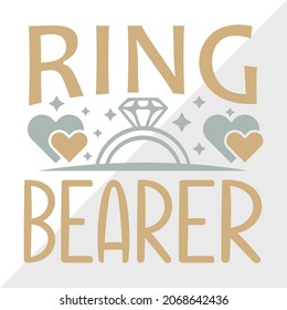Ring Bearer Printable Vector Illustration svg
