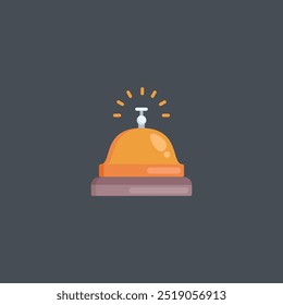ring bell in flat vector design