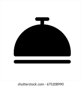 Ring bell hotel reception - Vector icon Ring bell hotel reception Icon Vector / Ring bell hotel reception icon / Ring bell hotel reception - Vector icon