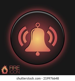 ring bell icon. Vector illustration EPS.