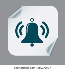 ring bell icon. Vector illustration EPS.
