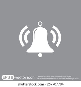 ring bell icon. Vector illustration EPS.