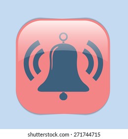 ring bell icon. Vector illustration EPS.