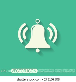 ring bell icon. Vector illustration EPS.