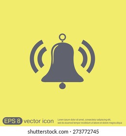 ring bell icon. Vector illustration EPS.