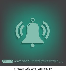 ring bell icon. Vector illustration EPS.