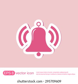 ring bell icon. Vector illustration EPS.