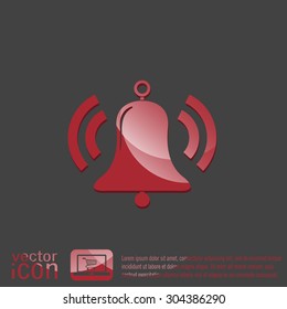 ring bell icon. Vector illustration EPS.