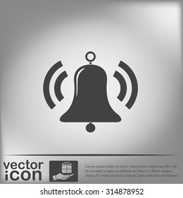 ring bell icon. Vector illustration EPS.