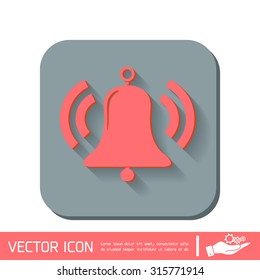 ring bell icon. Vector illustration EPS.