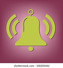 ring bell icon. Vector illustration EPS.