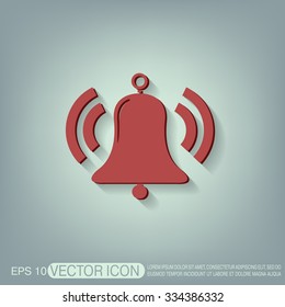 ring bell icon. Vector illustration EPS.