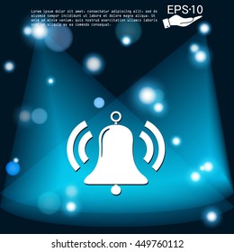 ring bell icon. Vector illustration EPS.
