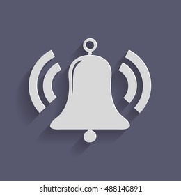ring bell icon. Vector illustration EPS.