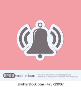 ring bell icon. Vector illustration EPS.