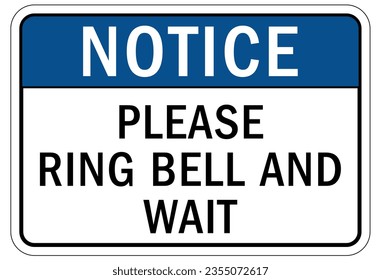 Ring bell sign and labels