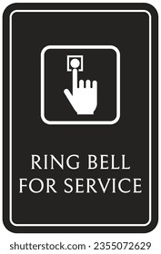 Ring bell sign and labels