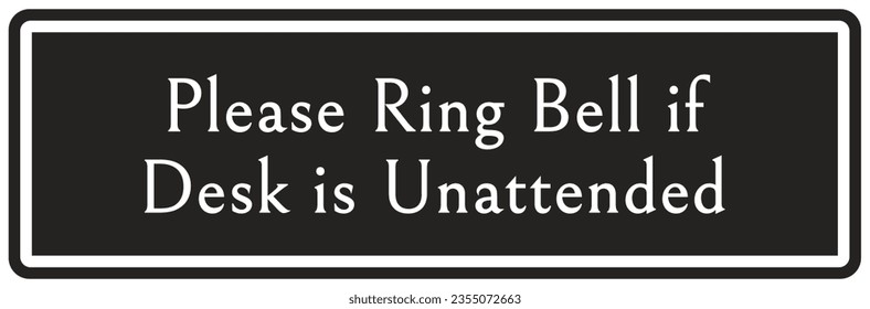 Schild mit Ringglocke und Etiketten