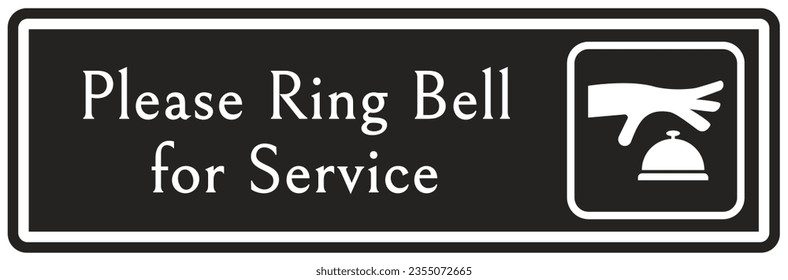 Ring bell sign and labels