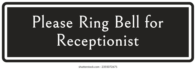 Ring bell sign and labels
