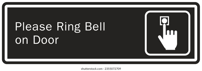 Ring bell sign and labels
