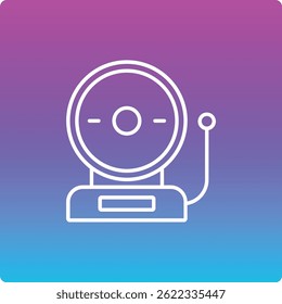 Icono de Vector de campana de anillo. Se puede utilizar para aplicaciones de impresión, móviles y de Web.