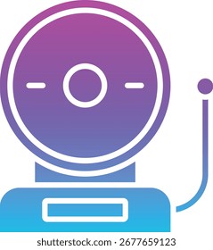 Icono de Vector de campana de anillo. Se puede utilizar para aplicaciones de impresión, móviles y de Web.