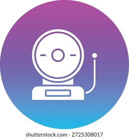 Icono de Vector de campana de anillo. Se puede utilizar para aplicaciones de impresión, móviles y de Web.