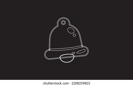 Ring-Glocke-Vektorsymbol. Design-Vorlage für Vektorsymbol