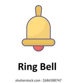 Ícone Ring Bell Vetor que pode facilmente modificar ou editar
