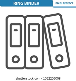 Ring Binder Icon. Professional, pixel perfect icons optimized for both large and small resolutions. EPS 8 format. 12x size for preview.