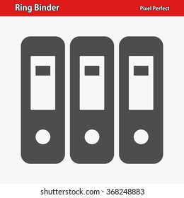Ring Binder Icon. Professional, pixel perfect icons optimized for both large and small resolutions. EPS 8 format.